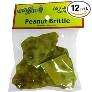 Idaho Candy Old Fashion Bag Peanut Brittle, 4 Ounce (Pack of 12 