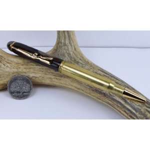  Camouflage Acrylic 30 06 Rifle Cartridge Pen With a Gold 