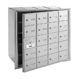  4B+ Horizontal Mailbox   20 A Doors (19 usable)   Aluminum 