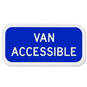  12 x 6 Van Accessible Parking Sign: Patio, Lawn & Garden