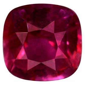  0.72 Carat Untreated Loose Ruby Cushion Cut Jewelry