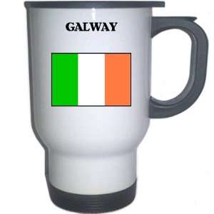 Ireland   GALWAY White Stainless Steel Mug