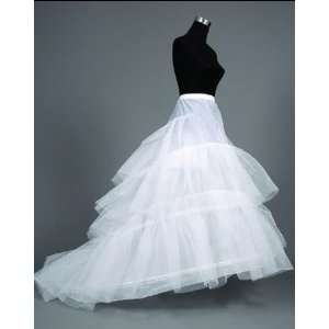  New 2 Hoops Wedding Bridal Accessories Petticoats Train 