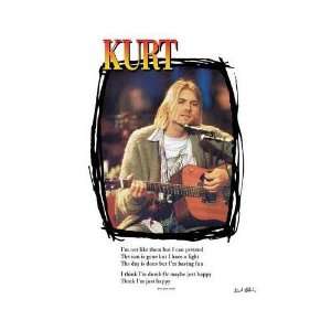 Kurt Cobain (Lyrics) Poster Print:  Home & Kitchen