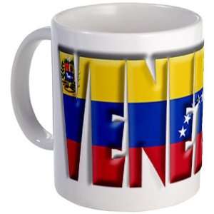 Word Art Flag Venezuela Soccer Mug by   Kitchen 