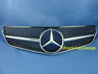 Black Front Grille For 2010 2011 Mercedes Benz W207 E Class Coupe 
