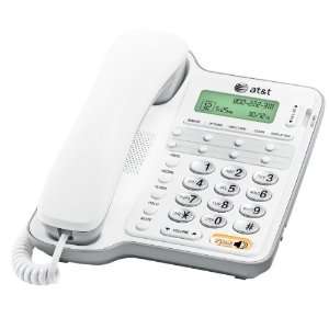  Corded Caller ID Speakerphone, White (Clamshell 