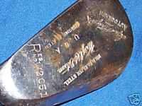 OLD G WRIGHT & DITSON CHROME PLATED GOLF CLUB AUTOGRAPH  