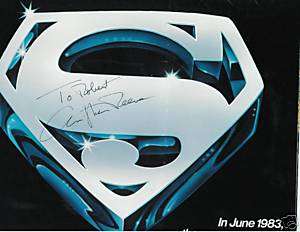 Christopher Reeve signed Emblem Superman III(poster)  