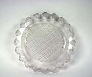 Early American Lacy Flint Glass plate  