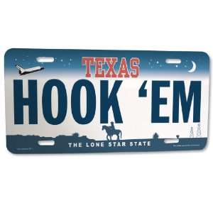  Front License Plate   Texas   Hook Em