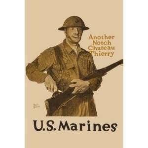  Another Notch Chateau Thierry   US Marines 12x18 Giclee on 