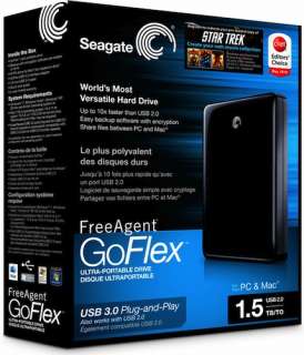Seagate FreeAgent GoFlex 1.5 TB Brand New in Retail Box 