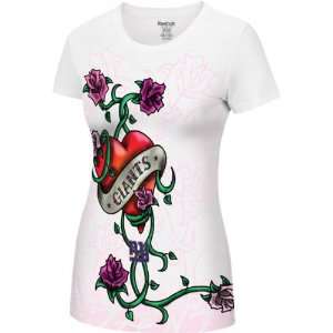   Shirt: Reebok NFL White Thorny Rose Womens T Shirt: Sports & Outdoors