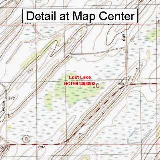   Topographic Quadrangle Map   Lost Lake, Wisconsin (Folded/Waterproof