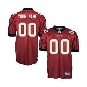   Reebok Tampa Bay Buccaneers Red Authentic Customized Jersey: Sports
