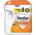 Similac Sensitive Infant Formula Powder 34 oz Milk based lLactose free