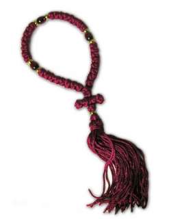 Prayer Rope 50 knots Beads Royal Red Color Greek NEW  