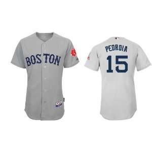 Boston Red Sox #15 Dustin Pedroia Grey 2011 MLB Authentic Jerseys Cool 