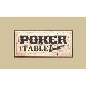    SaltBox Gifts I818PT Poker Table Sign: Patio, Lawn & Garden