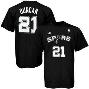 adidas San Antonio Spurs #21 Tim Duncan Youth Black Game Time T shirt 