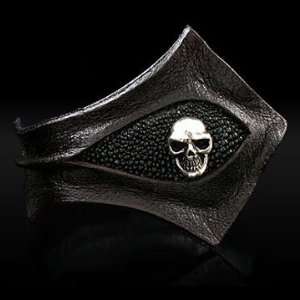  Official Royalty Collection Silver Skull Stingray Brown 
