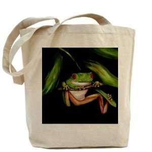  Green Tree Frog Heavyweight Canvas Tote Bag Kitchen 