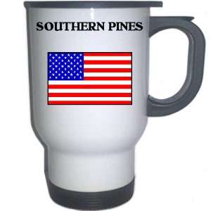 US Flag   Southern Pines, North Carolina (NC) White Stainless Steel 