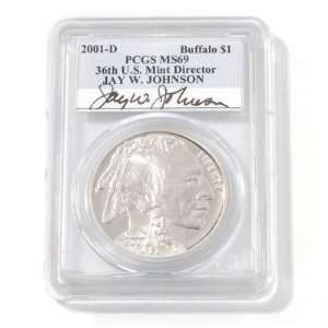  2001 Buffalo Commemorative Silver Dollar MS69