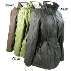 Cecil Gee Plus Size Womens Fleece lined Hood Rain Jacket  Overstock 