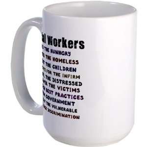 Social Workers Work School Large Mug by   Kitchen 