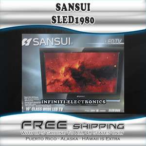NEW SANSUI SLED 1980 19 720p HD LED LCD Television SLED1980  