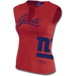  New York Giants Juniors Sleeveless Fashion Tee: Sports 