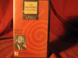 Moyers Collection A World Of Ideas August Wilson VHS  