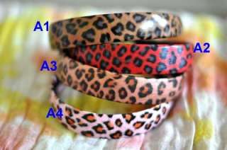 Leopard skin patten headband Head band~ONE size fit all  