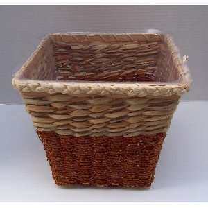  Reed Woven Plant Basket W/Liner Patio, Lawn & Garden