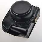 PU Leather Camera Case Bag for Panasonic Lumix GF2 Black With Strap