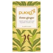 Pukka Organic 3 Ginger Tea 20S   Groceries   Tesco Groceries