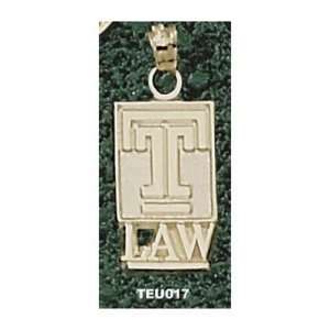  Temple University T Law 5/8 Pendant (Gold Plated 