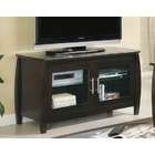Coaster Plasma LCD TV Stand with Glass Door in Espresso Finish
