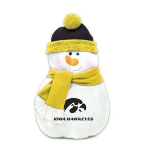  22 NCAA Iowa Hawkeyes Plush Snowman Christmas Throw 