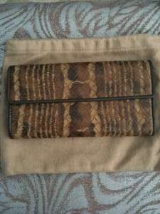 BOTTEGA VENETA Woven Leather Long Wallet Bag Limited edition Rare Find 