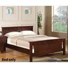  Metro Brown Faux Leather Twin Bed