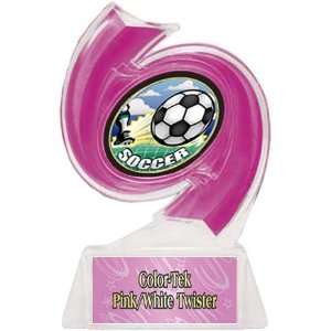  Soccer Hurricane Ice 6 Trophy PINK TROPHY/PINK TWISTER PLATE/HD 