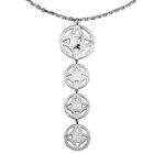 ELLE Jewelry Sterling Silver Reflections Drop Necklace