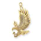 head eagle gold piece replica coin in antique gold pendant