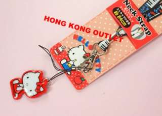 Hello Kitty Cell PHONE LANYARD ID NECK STRAP Sanrio G3a  