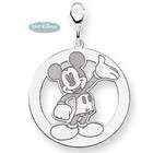 Disney Large Sterling Silver Mickey Mouse Pendant or Charm