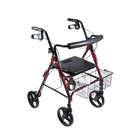   Rollator Walker with Loop Locks and Plastic Tray   Color Royal Blue