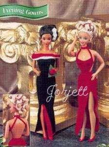 Evening Gowns, Annies crochet patterns fit Barbie doll  